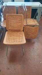 keuken, kantine stoel hout 5x, Huis en Inrichting, Stoelen, Ophalen, Bruin, Zo goed als nieuw, Vijf, Zes of meer stoelen