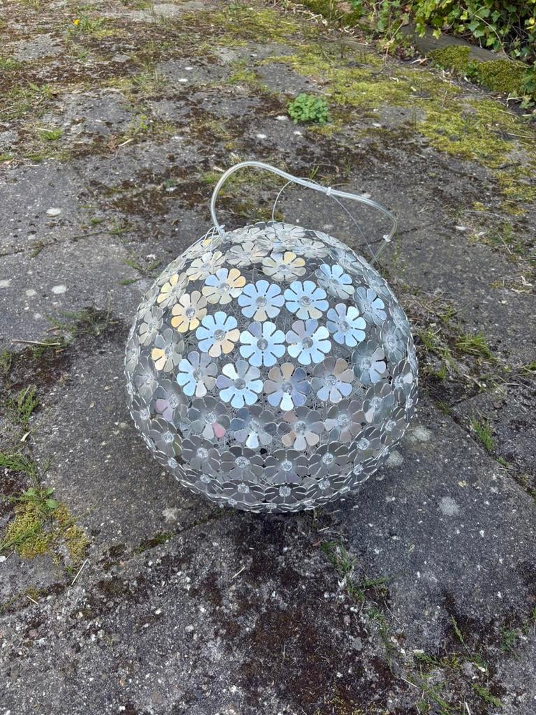 Lamp flower cieking kamo bloemen silver, Antiek en Kunst, Ophalen of Verzenden