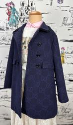 Gucci blauwpaarse jas trenchcoat met GG patroon maat 6, Meisje, Gucci EU, Zo goed als nieuw, Gucci