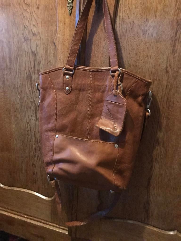 Cowboysbag bruine tas, shopper, Ophalen of Verzenden, Zo goed als nieuw, Bruin