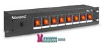Power Switch Panel, 8-kanaals, Schuko, Schakelpaneel, 19inch, Overige typen, Nieuw, Info@marbeco.nl, BeamZ