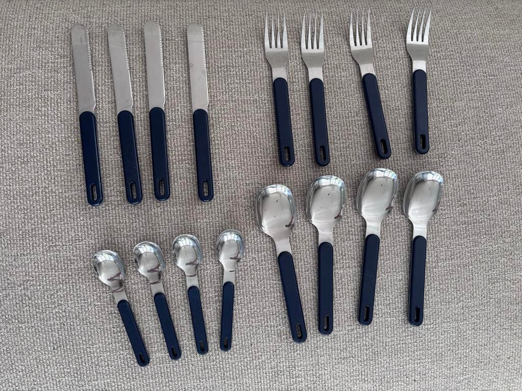 Mepal Bestekset - 4 messen, 4 vorken, 8 lepels, Ophalen of Verzenden