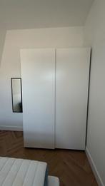 Witte kledingkast met schuifdeuren, Ophalen, Overige materialen, Gebruikt, 100 tot 150 cm