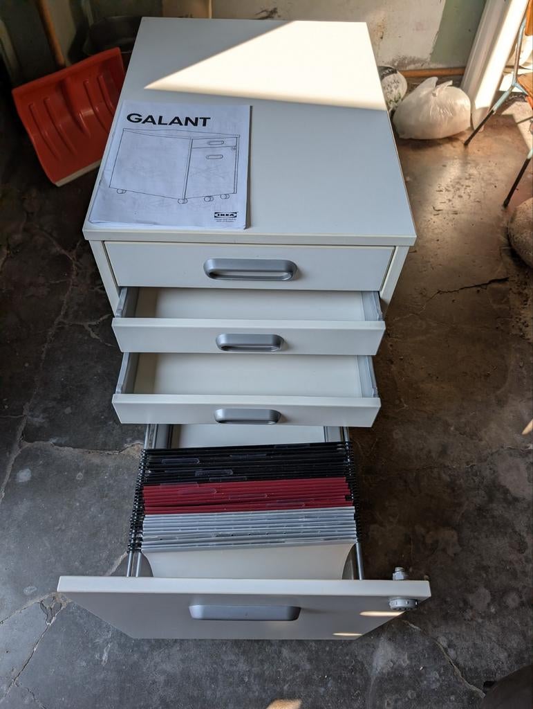 Laden kastje van IKEA Galant., Ophalen, 50 tot 100 cm, 3 of 4 laden, Minder dan 100 cm