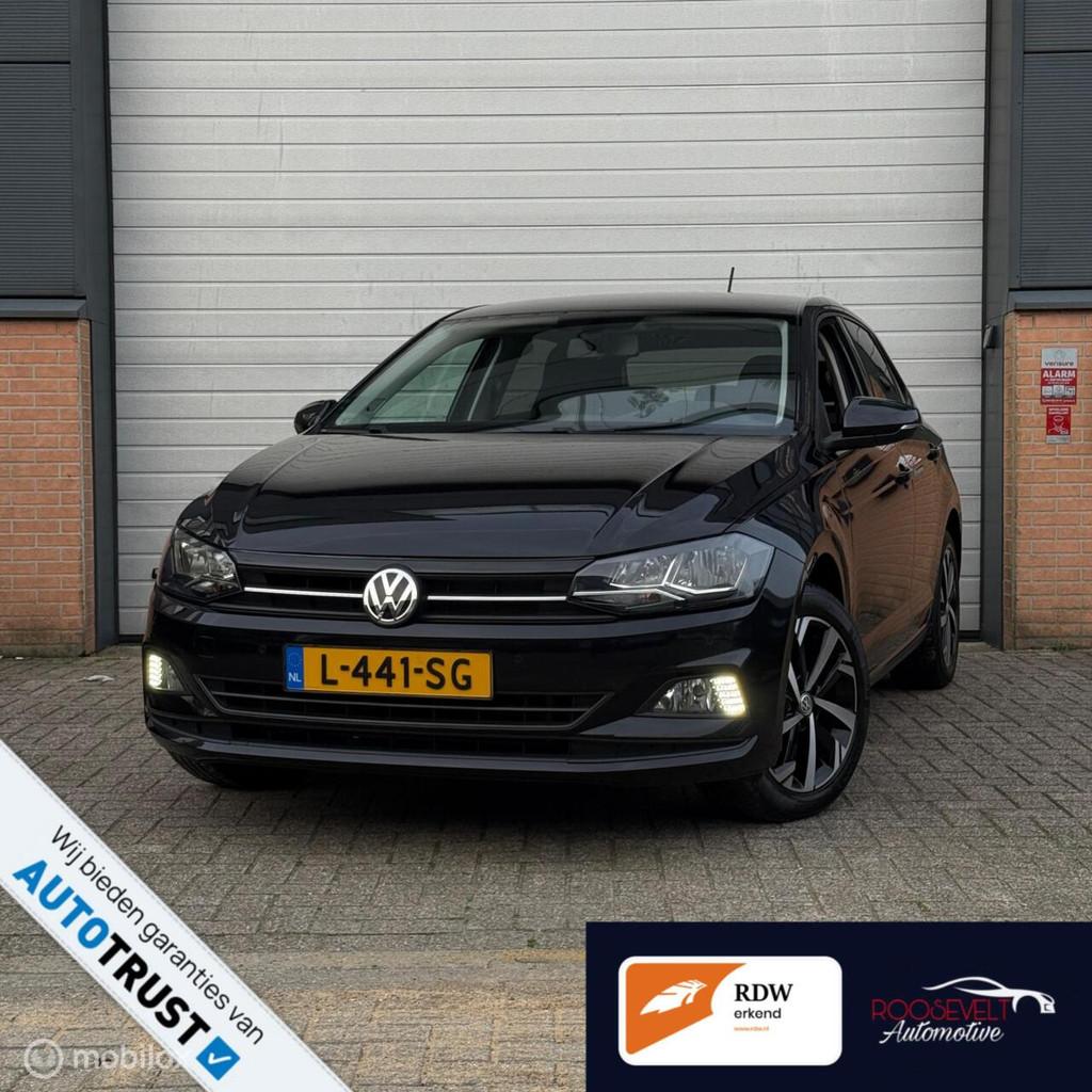 Volkswagen Polo 1.0 Beats / LAGE KM / STOELVW / TREKHAAK, 1005 kg, Euro 6, Leder en Stof, Zwart