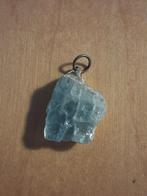 Hanger met Aquamarijn steen - afmeting 2 cm, Verzenden, Nieuw, Blauw, Steen of Mineraal