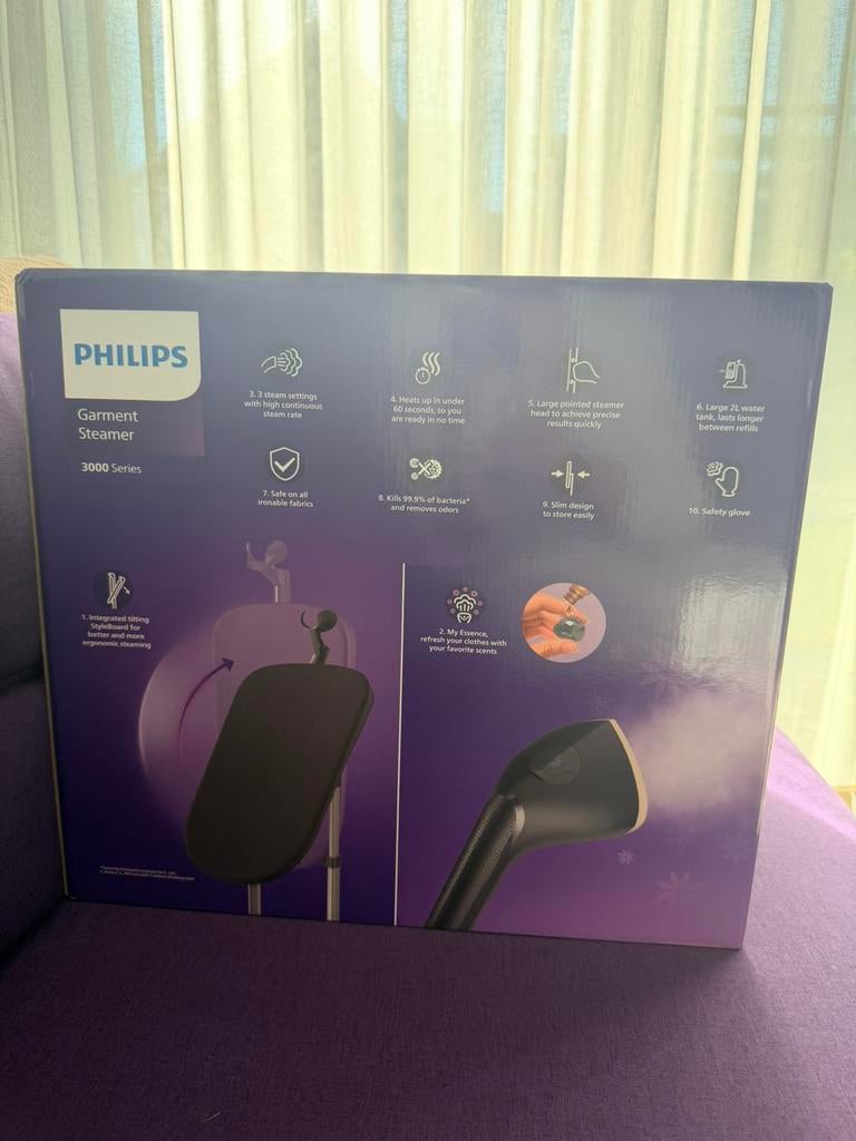 Philips steamer STE3170/80, Witgoed en Apparatuur, Stoomapparaten, Ophalen of Verzenden, Nieuw, Kledingstomer
