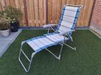 Dukdalf campingstoel , 8 standen , incl  voetenbank i.z.g.s., Ophalen, Gebruikt, Campingstoel