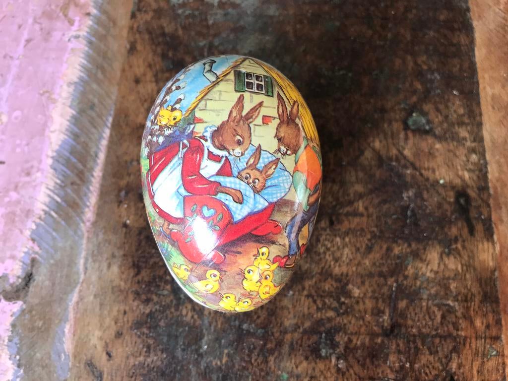 Vintage paasei DDR  , German Democratic Republic, pasen, Ophalen of Verzenden, Gebruikt, Overige typen