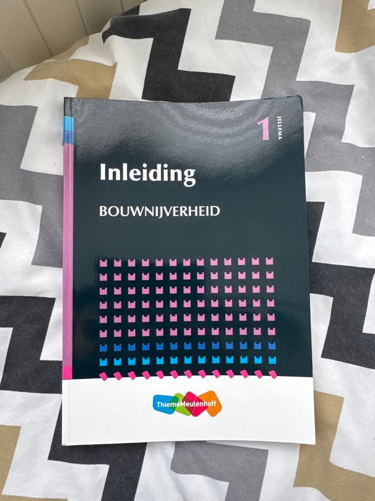 Inleiding Bouwnijverheid - Jellema 1, Boeken, Ophalen of Verzenden, Beta, Zo goed als nieuw, HBO