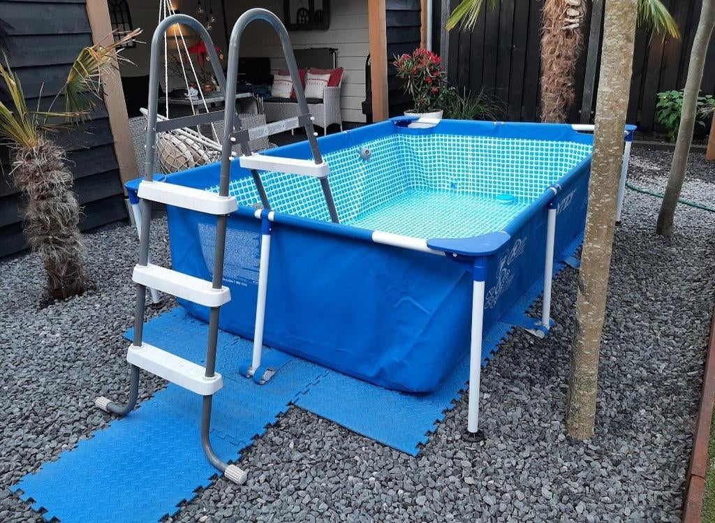 Intex Opzetzwembad met filterpomp en trap, Gebruikt, Minder dan 80 cm, Ophalen of Verzenden, Minder dan 200 cm