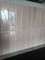 Roze wandtegels 20x6,5 cm, ca. 1,5 m², Ophalen of Verzenden
