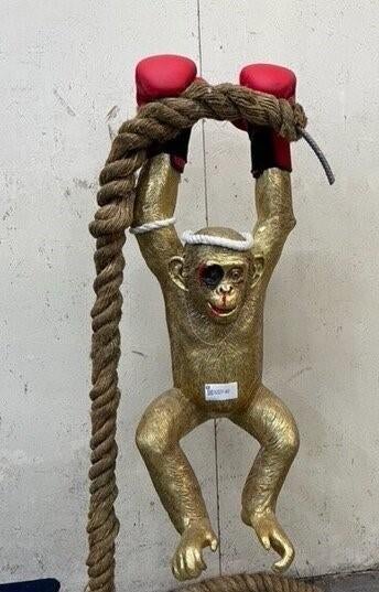 Hangende Aap in goudkleur., Ophalen, Zo goed als nieuw