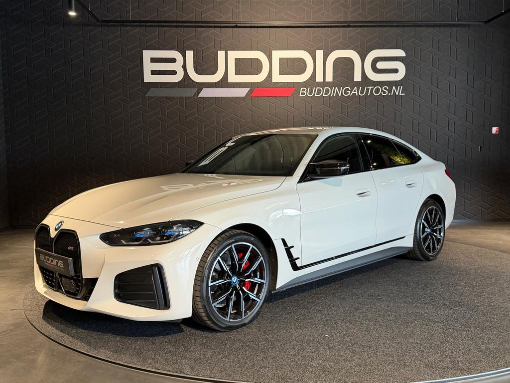 BMW i4 M50 High Exe 84 kWh | M-sport | Head-up | Memory |, Auto's, BMW, Gebruikt, Zwart, Adaptive Cruise Control, Wit