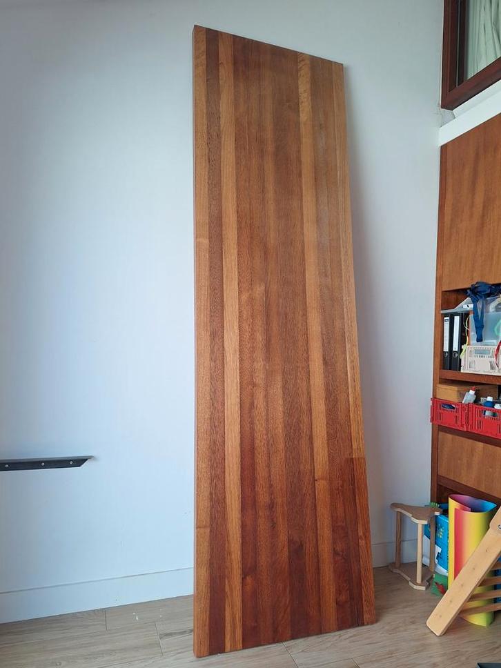 Merbau hardhouten plank, 273x83x5 cm, Doe-het-zelf en Verbouw, Hout en Planken, Gebruikt, Plank, Overige houtsoorten, 250 tot 300 cm