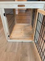 Honden bench - Hout - Zwart hek- en sluit werk - 82x59x65,5, Dieren en Toebehoren, Ophalen, Nieuw