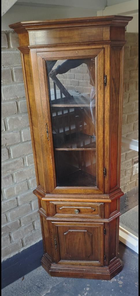Hoekkast, Huis en Inrichting, Kasten | Vitrinekasten, Ophalen, Gebruikt, 100 tot 150 cm, 200 cm of meer
