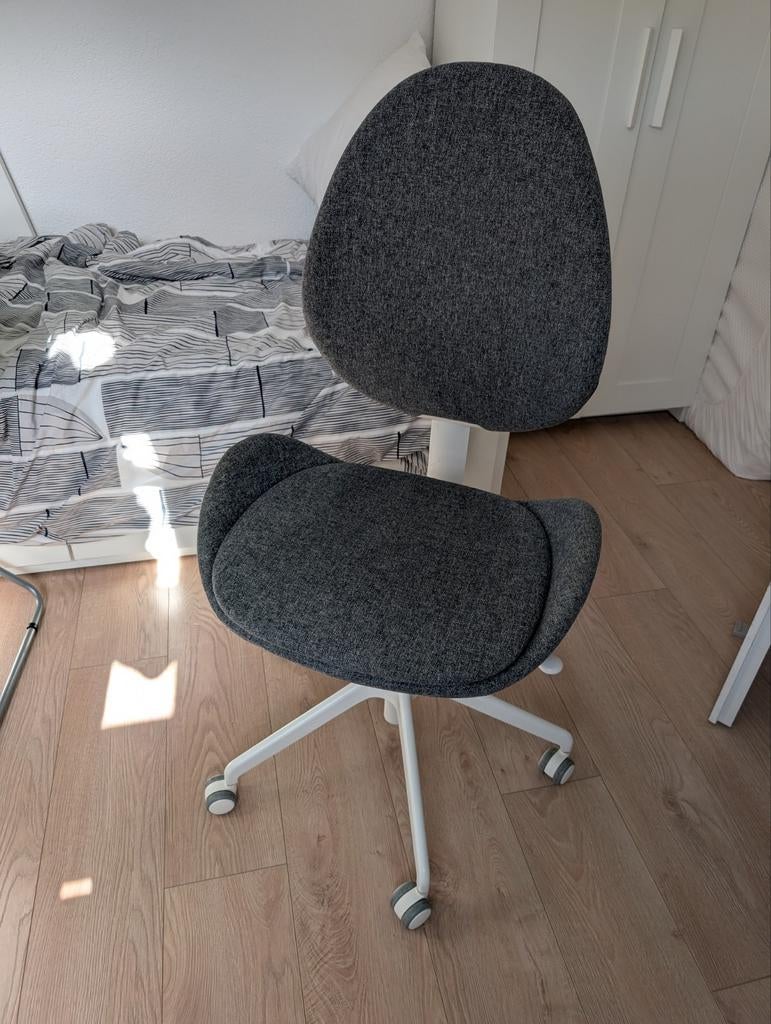 Hattefjall bureaustoel, Huis en Inrichting, Ophalen, Gebruikt, Wit, Bureaustoel