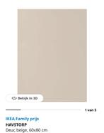 Havstorp ikea 60x80 beige deur 2 stuks, Ophalen of Verzenden, Nieuw
