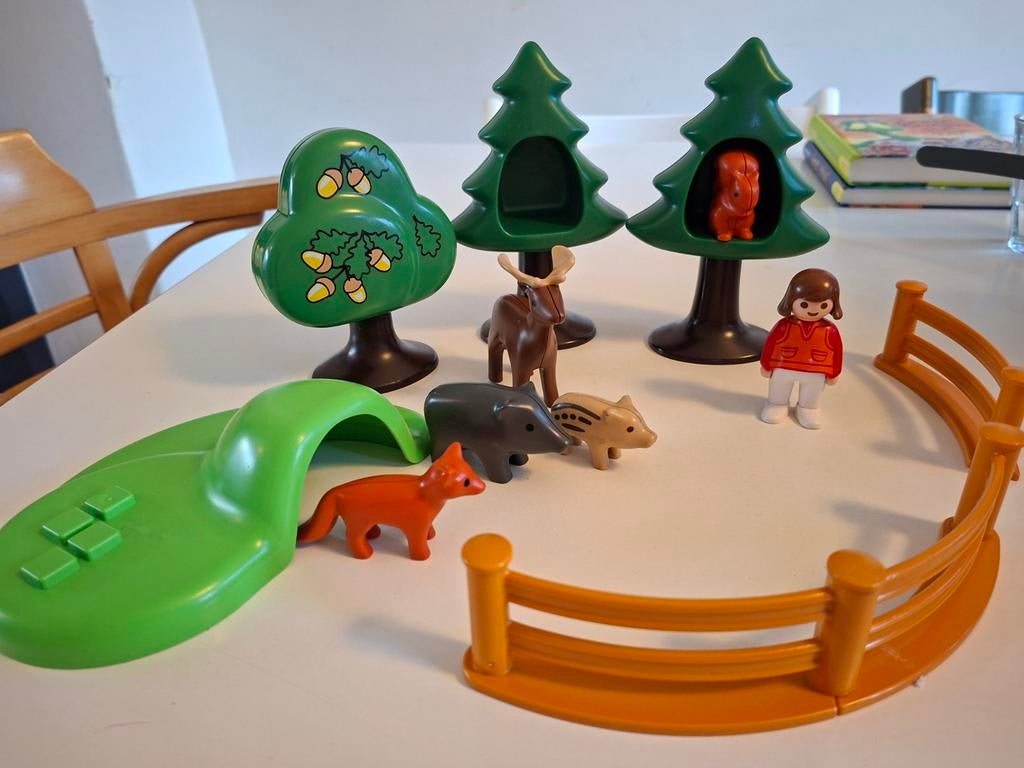 Playmobil 1 • 2 • 3 bosdieren, Ophalen of Verzenden, Gebruikt, Los playmobil