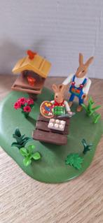 Playmobil paassetje vogelhuisje eieren verven paashaas, Ophalen of Verzenden, Gebruikt, Complete set