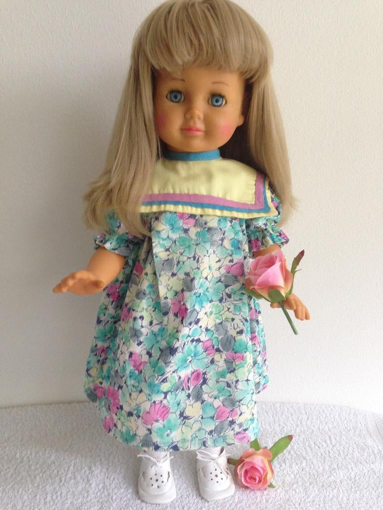 🌸Prachtige SCHILPAD POP uit de jaren 60/70., Verzamelen, Poppen, Ophalen of Verzenden, Zo goed als nieuw, Pop