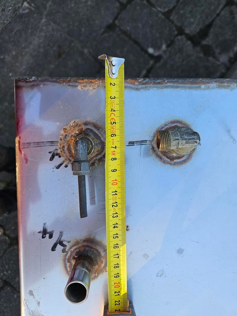 Rvs brandstoftank 140 liter, Watersport en Boten, Bootonderdelen, Ophalen, Motor en Techniek, Zeilboot of Motorboot