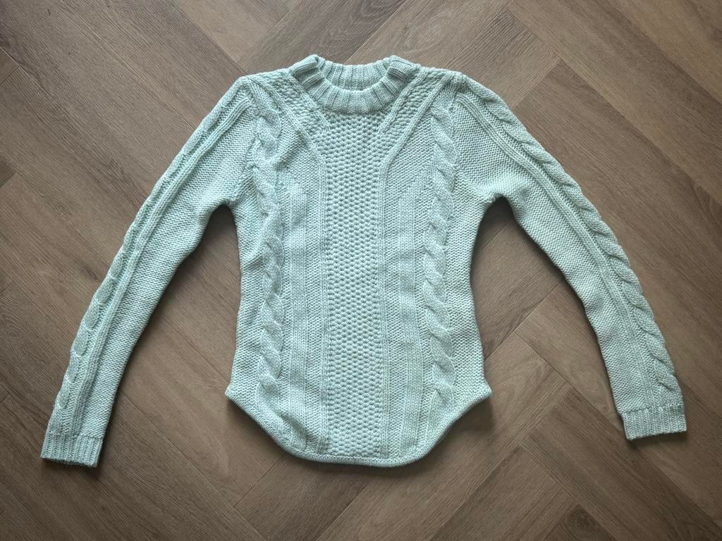 Supertrash by Olcay Gulsen kabel trui mintgroen maat S, Kleding | Dames, Ophalen of Verzenden, Gedragen, Maat 36 (S), Groen