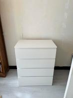 Witte IKEA kast met 4 lades, Ophalen, Kunststof, Gebruikt, 100 tot 150 cm