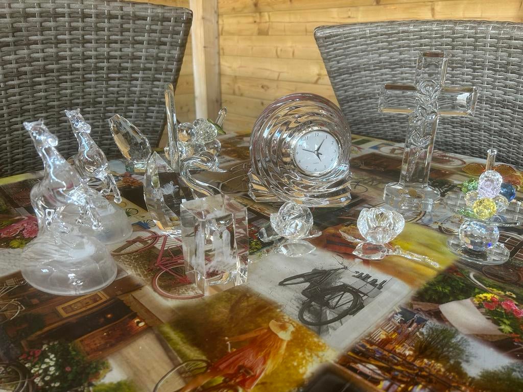 Mooi glaswerk te koop - diverse decoratieve items, Ophalen of Verzenden