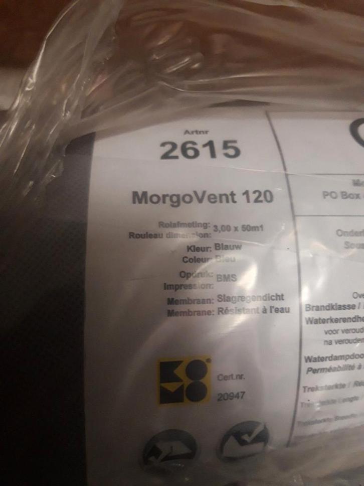 Morgovent 120 folie. Dak en Wand Folie., Doe-het-zelf en Verbouw, Dakpannen en Dakbedekking, Nieuw, Overige typen, Overige materialen