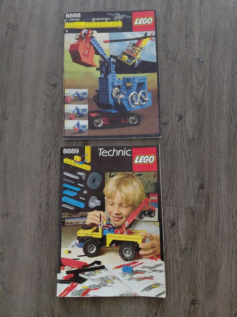 LEGO Technic Bouwinstructies 8888 & 8889 Vintage, Ophalen of Verzenden, Gebruikt, Overige typen