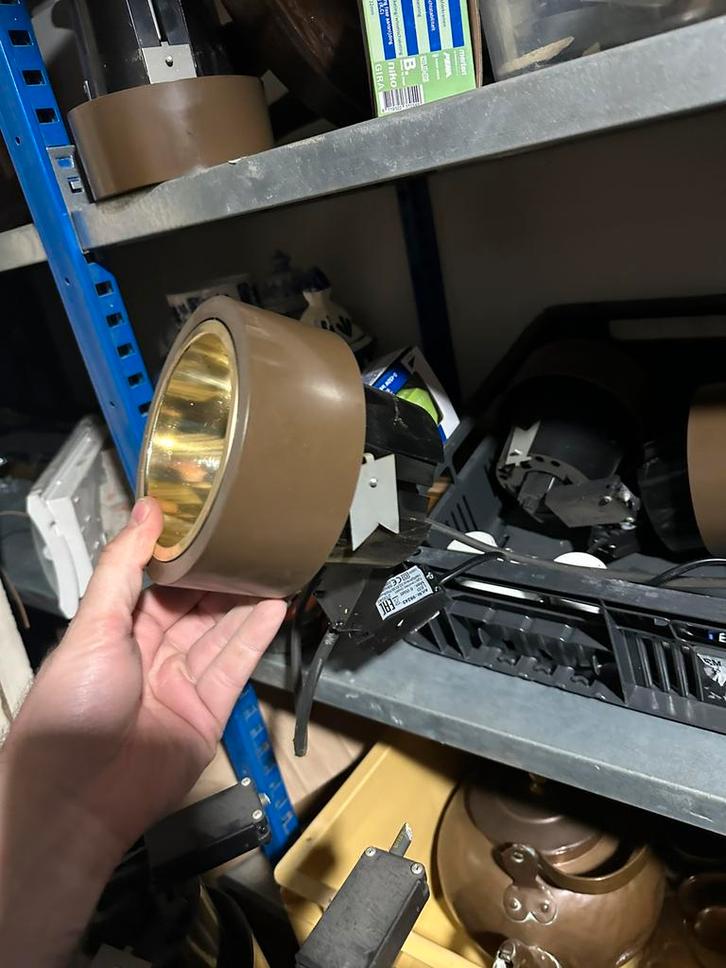 Partij Vintage lampen Raak Amsterdam, 32 stuks, Huis en Inrichting, Lampen | Spots, Gebruikt, Metaal of Aluminium, Inbouw, Ophalen