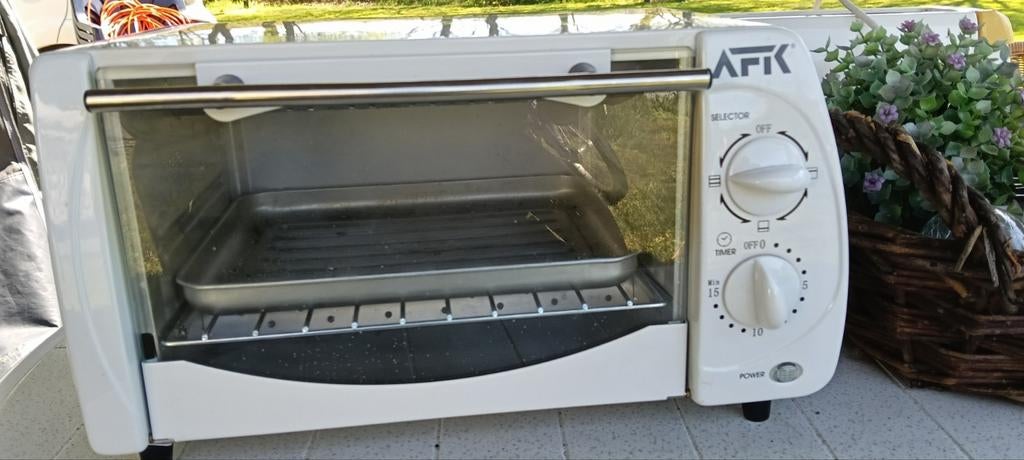 Compacte AFK Mini Oven met Grillfunctie, Witgoed en Apparatuur, Minder dan 45 cm, Gebruikt, Minder dan 45 cm, Ophalen of Verzenden