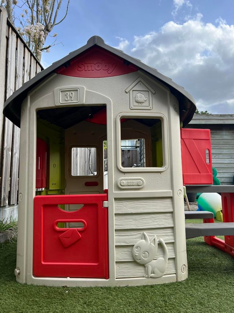 Smoby speelhuisje, Kinderen en Baby's, Speelgoed | Buiten | Speelhuisjes, Ophalen, Zo goed als nieuw, Kunststof