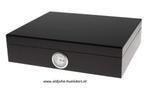 HUMIDOR BOOKWILL  ZWART 230 x 219 x 59 mm -25 sigaren   h34, Verzenden, Nieuw, Tabaksdoos of Verpakking