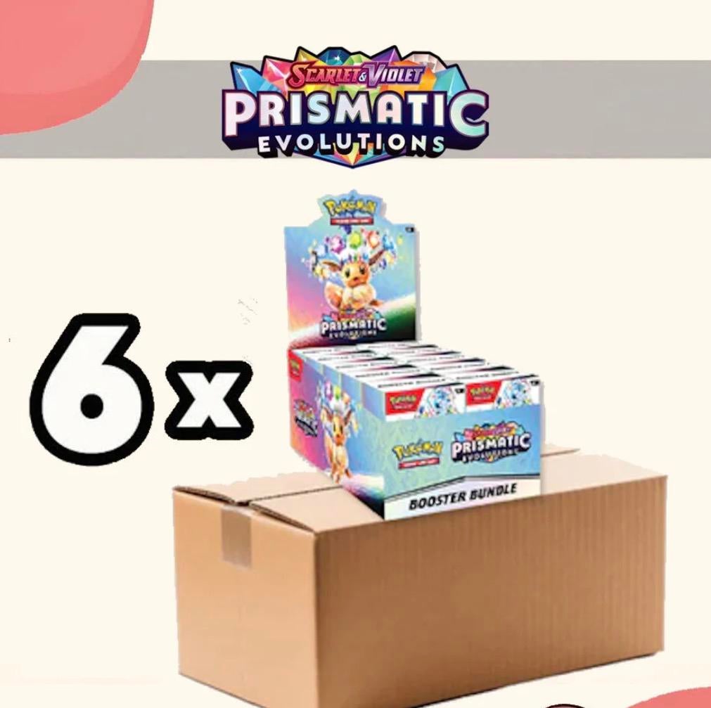 Pokemon prismatic evolution booster bundle case (6 displays)