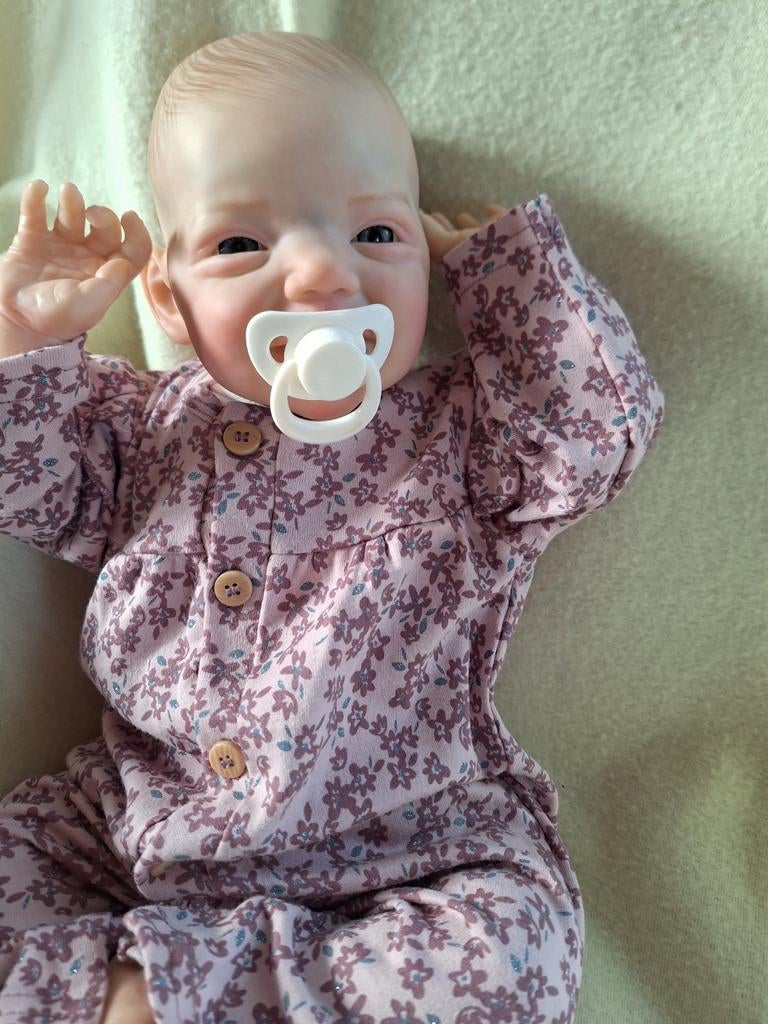 Reborn charlene, Verzamelen, Poppen, Zo goed als nieuw, Pop, Levensecht of Reborn, Ophalen of Verzenden