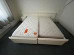 Gratis 2 persoons bed, Ophalen, Gebruikt, Wit, Tweepersoons