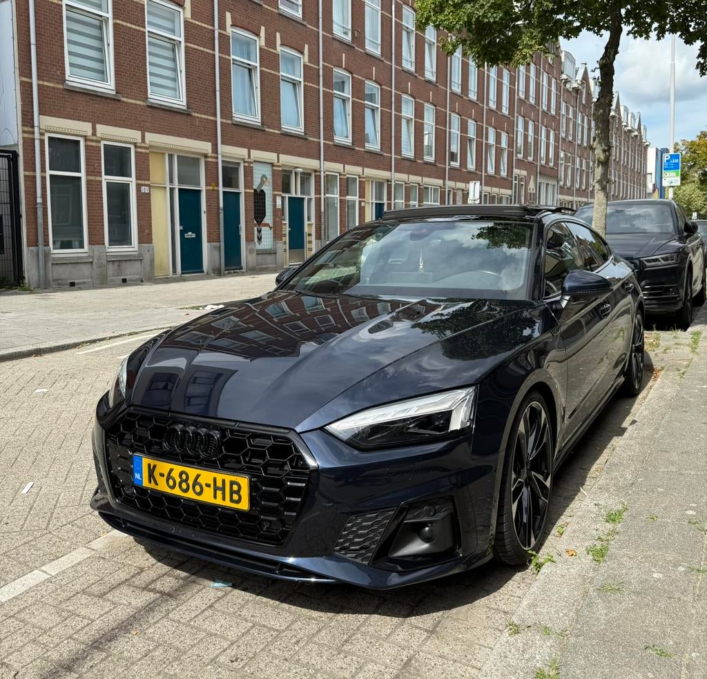 Audi A5 45 Tfsi 265pk Mhev S Tronic Quattro 2021 Blauw, Auto's, Automaat, 4 cilinders, 1984 cc, Blauw