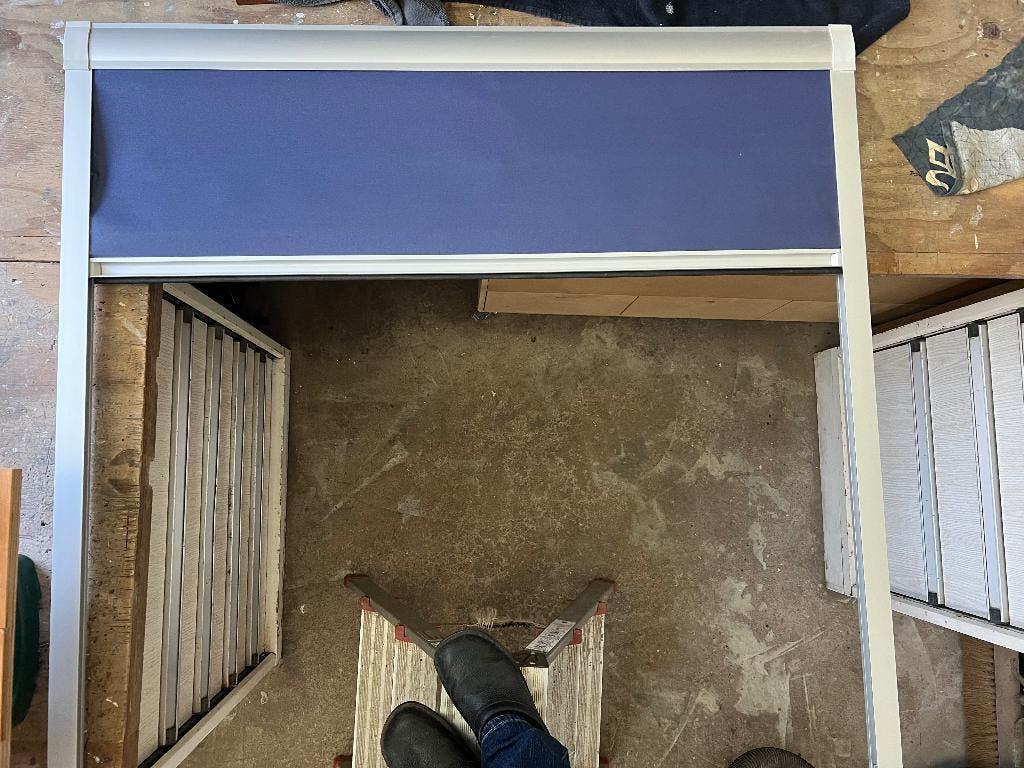 velux verduisterings rolgordijnen, Ophalen, Blauw, 50 tot 100 cm, Zo goed als nieuw