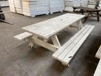 Gebruikte picknick tafel, 4 stuks, Ophalen, Gebruikt, Rechthoekig, Hout