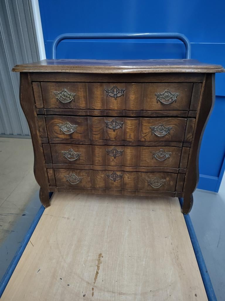 Vintage halkastje met 4 lades, jaren 60, Antiek en Kunst, Ophalen