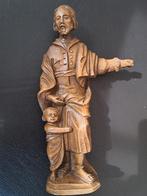 Oud religieus beeldje: Heilige Jozef met Jezuskind, Antiek en Kunst, Ophalen of Verzenden