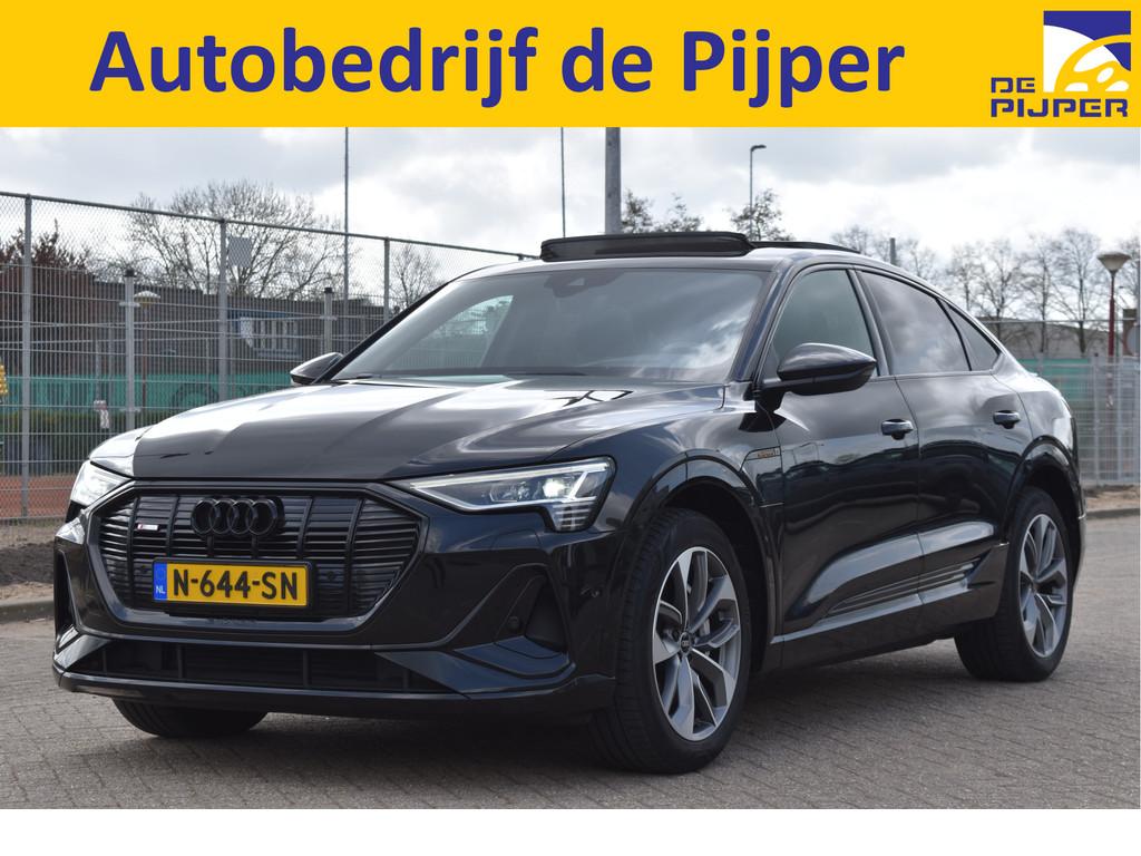 Audi e-tron Sportback 55 quattro S-Line edition 95 kWh 408 p, Automaat, Zwart, Leder en Stof, Zwart