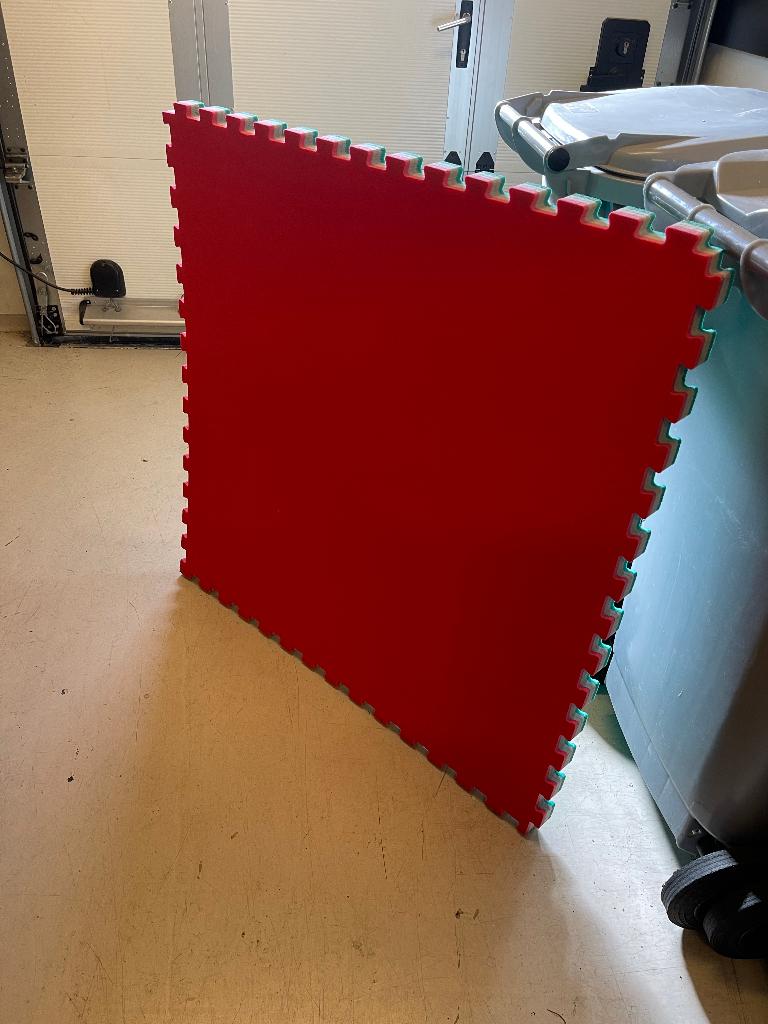 puzzelmatten 12x met kantstukken 4cm dik, Maat XL, Ophalen, Gebruikt, Overige