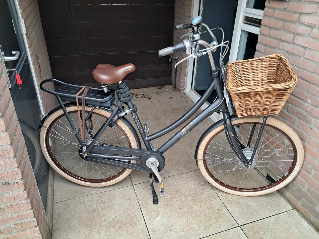 Cortina U5 E-bike damesfiets met mand, Gebruikt, Versnellingen, 56 cm of meer, Ophalen