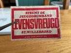 Sluitzegel: st.Willebrord jeugddrumband, Verzenden, Na 1940, Gestempeld