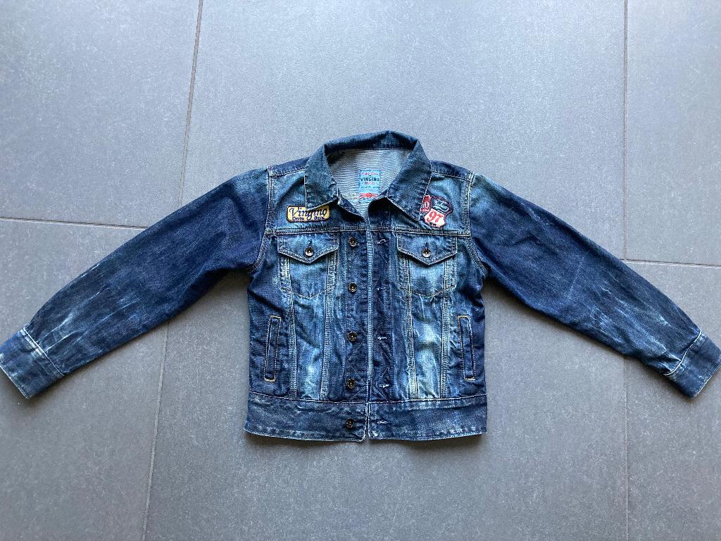 Vingino spijkerjas zo goed als nieuw maat 152 jongen, Ophalen of Verzenden, Zo goed als nieuw, Vingino, Jongen