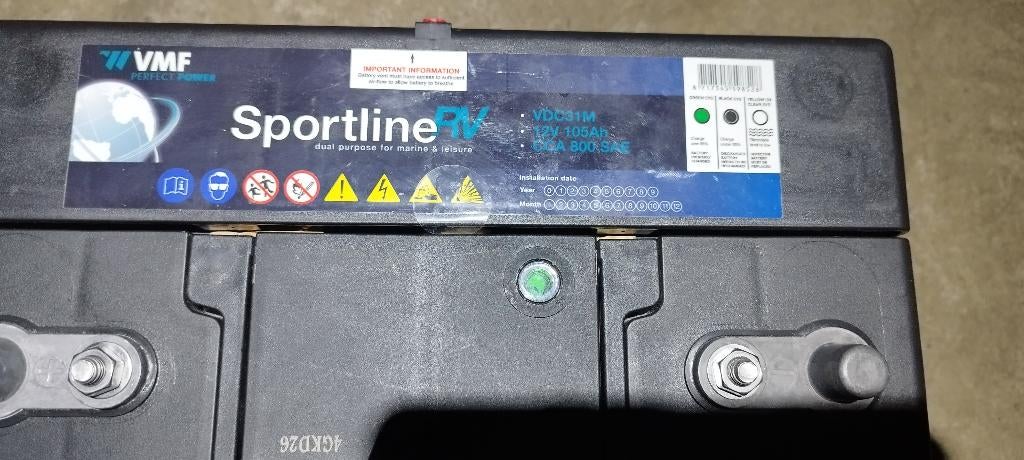 Accu 100ah AGM, Auto-onderdelen, Accu's en Toebehoren, Ophalen, Gebruikt, Universele onderdelen